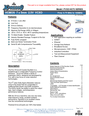 FVXO-HC72BR-150-169 Datasheet PDF ETC
