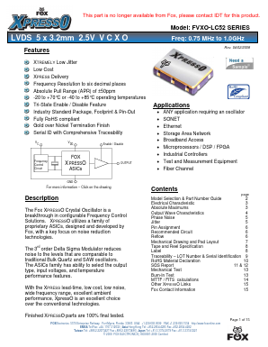 FVXO-LC52B-1.0G-1.1G Datasheet PDF ETC