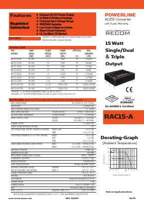 RAC15-0512TA-E Datasheet PDF ETC