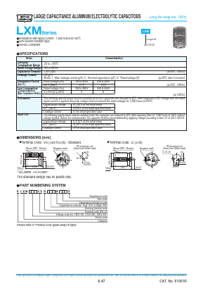 ELXM161VSN122MR40S Datasheet PDF ETC