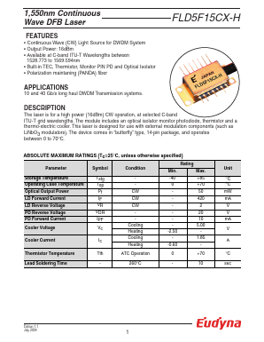 FLD5F15CX-H9320 Datasheet PDF ETC