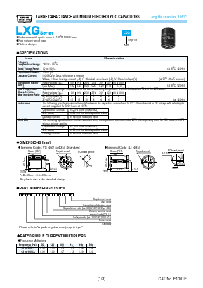 ELXG160VSN682MQ25S Datasheet PDF ETC