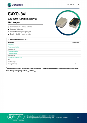 GVXO-34L Datasheet PDF ETC