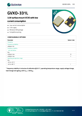GVXO-331L Datasheet PDF ETC