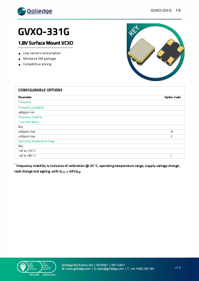 GVXO-331G Datasheet PDF ETC