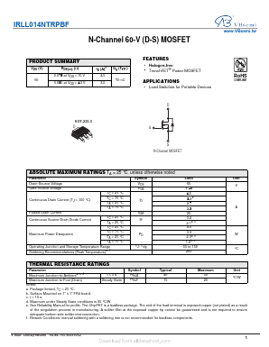 IRLL014NTRPBF Datasheet PDF ETC
