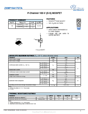 ZXMP10A17GTA Datasheet PDF ETC
