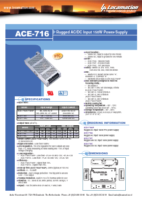 ACE-716 Datasheet PDF ETC1