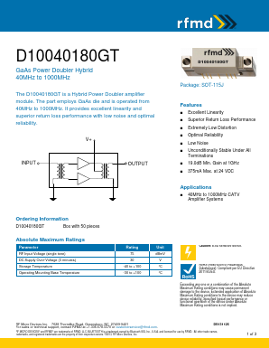 D10040200GT Datasheet PDF ETC1