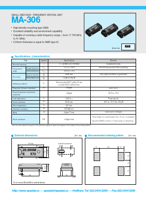 MA-306 Datasheet PDF ETC1