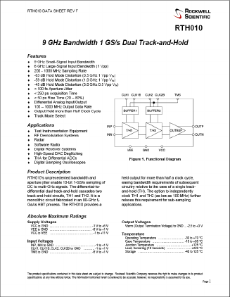 RTH010 Datasheet PDF ETC1
