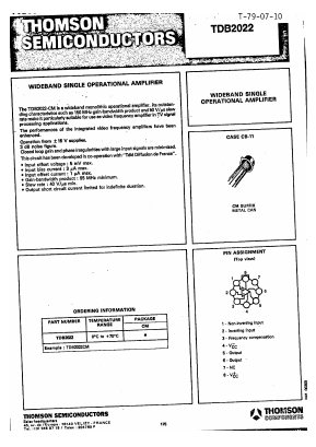 TDB2022 Datasheet PDF ETC1