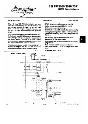 SSI75T2089 Datasheet PDF ETC1