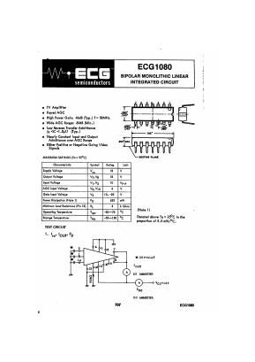 ECG1080 Datasheet PDF ETC1