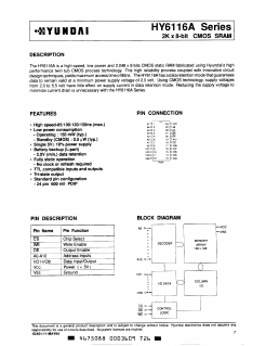 HY6116ALP Datasheet PDF ETC1