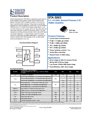 STA-5063 Datasheet PDF ETC1