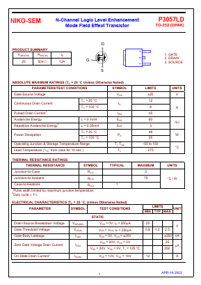 P3057LD Datasheet PDF ETC2