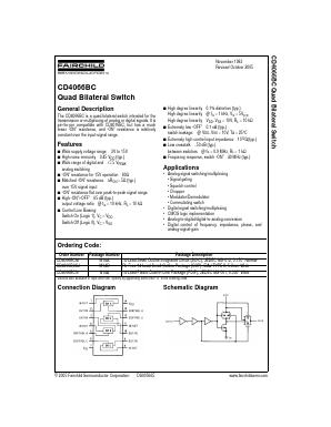 CD4066BCN Datasheet PDF ETC2