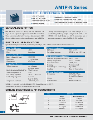 AM1P-050505D-N Datasheet PDF ETC2