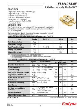 FLM1213-8F Datasheet PDF Eudyna Devices Inc