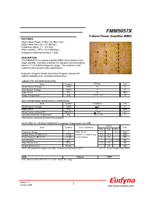 FMM5057X Datasheet PDF Eudyna Devices Inc