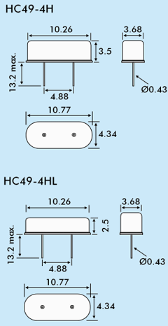 HC49-4H Datasheet PDF EUROQUARTZ limited