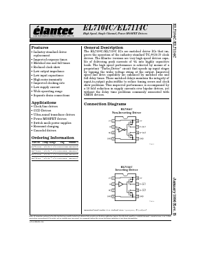 EL7104CS Datasheet PDF Elantec -> Intersil
