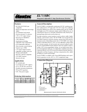 EL7558BCM-T13 Datasheet PDF Elantec -> Intersil