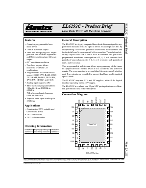 EL6293C Datasheet PDF Elantec -> Intersil