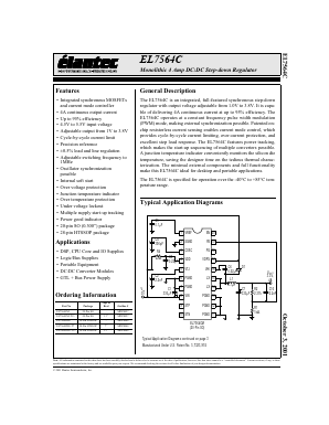 EL7564CRE-T7 Datasheet PDF Elantec -> Intersil