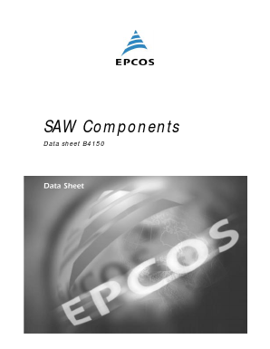 B4150 Datasheet PDF EPCOS AG