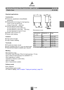 B32520-C155 Datasheet PDF EPCOS AG