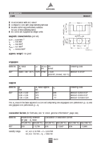 B66341 Datasheet PDF EPCOS AG