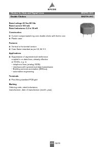 B82791-G15 Datasheet PDF EPCOS AG