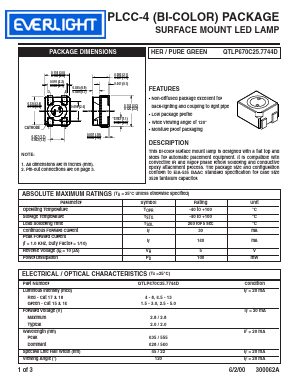 QTLP670C-25 Datasheet PDF EVERLIGHT