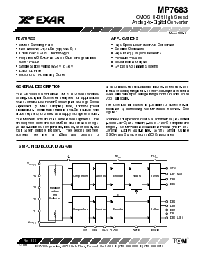 MP7683JQ Datasheet PDF Exar Corporation