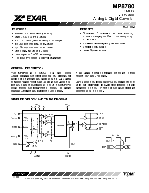 MP8780JN Datasheet PDF Exar Corporation