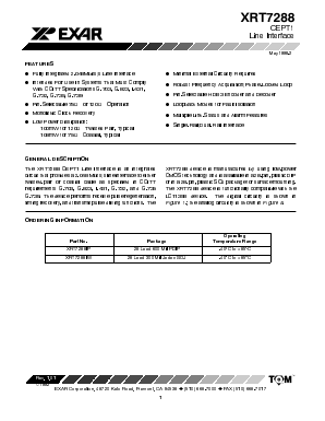 XRT7288 Datasheet PDF Exar Corporation