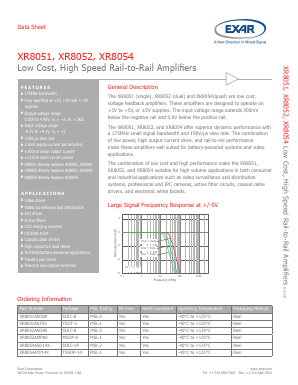 XR8051ASO8X Datasheet PDF Exar Corporation