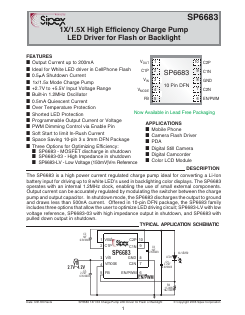 SP6683-03ER Datasheet PDF Exar Corporation
