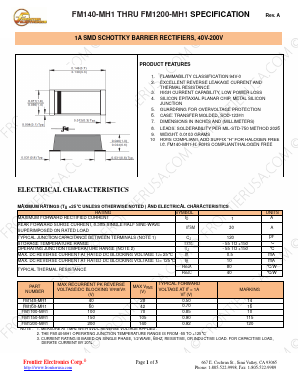 FM160-MH1 Datasheet PDF Frontier Electronics.