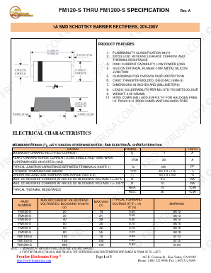 FM180-S Datasheet PDF Frontier Electronics.