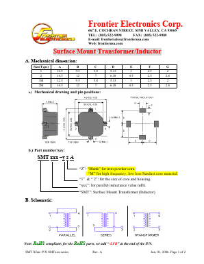 SMT82-1MA Datasheet PDF Frontier Electronics.