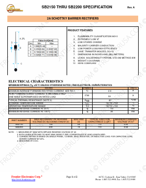 SB2200 Datasheet PDF Frontier Electronics.