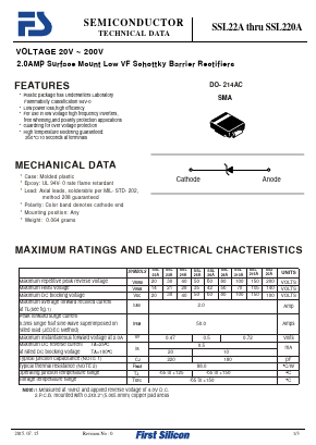 SSL22A Datasheet PDF First Silicon Co., Ltd