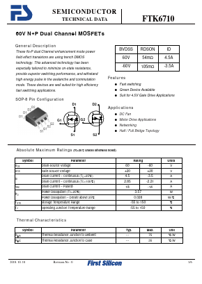 FTK6710 Datasheet PDF First Silicon Co., Ltd