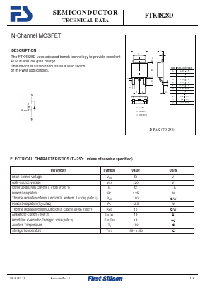 FTK4828D Datasheet PDF First Silicon Co., Ltd