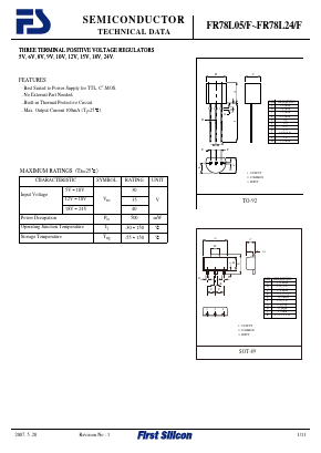 FR78L08 Datasheet PDF First Silicon Co., Ltd