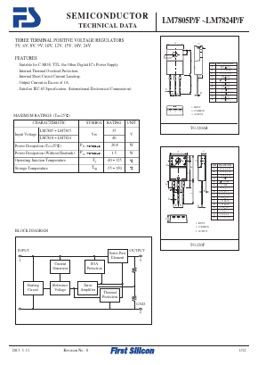 LM7818F Datasheet PDF First Silicon Co., Ltd