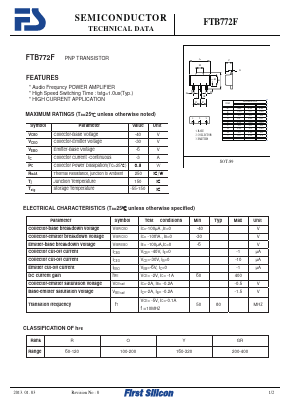 FTB772F Datasheet PDF First Silicon Co., Ltd